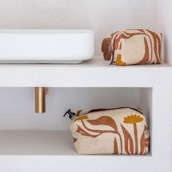 Petite trousse à maquillage 20x13x9 cm CLARK SMALL Beige